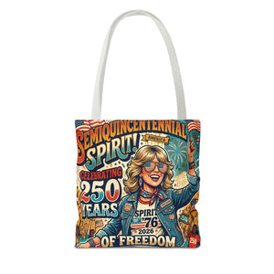 Semiquincentennial Spirit Tote Bag - Celebrating 250 Years of Freedom (1776–2026) - Bags