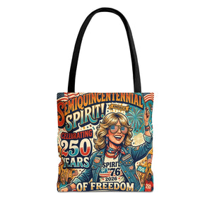 Semiquincentennial Spirit Tote Bag - Celebrating 250 Years of Freedom (1776–2026) - Bags