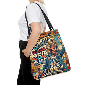 Semiquincentennial Spirit Tote Bag - Celebrating 250 Years of Freedom (1776–2026) - Bags