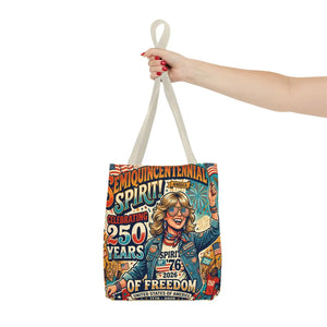 Semiquincentennial Spirit Tote Bag - Celebrating 250 Years of Freedom (1776–2026) - Bags