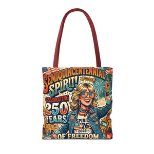 Semiquincentennial Spirit Tote Bag - Celebrating 250 Years of Freedom (1776–2026) - Bags