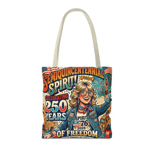 Semiquincentennial Spirit Tote Bag - Celebrating 250 Years of Freedom (1776–2026) - Bags