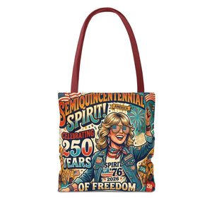 Semiquincentennial Spirit Tote Bag - Celebrating 250 Years of Freedom (1776–2026) - Bags