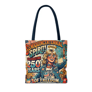 Semiquincentennial Spirit Tote Bag - Celebrating 250 Years of Freedom (1776–2026) - Bags