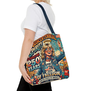 Semiquincentennial Spirit Tote Bag - Celebrating 250 Years of Freedom (1776–2026) - Bags