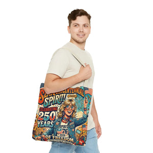 Semiquincentennial Spirit Tote Bag - Celebrating 250 Years of Freedom (1776–2026) - Bags