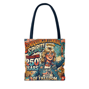 Semiquincentennial Spirit Tote Bag - Celebrating 250 Years of Freedom (1776–2026) - Bags