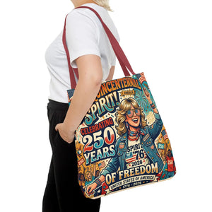 Semiquincentennial Spirit Tote Bag - Celebrating 250 Years of Freedom (1776–2026) - Bags