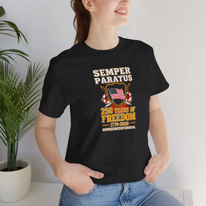 Semper Paratus 250 Years of Freedom T-shirt, Uscg Semiquincentennial Patriotic Tee - T-shirts - s