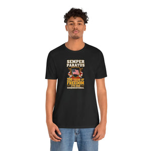 Semper Paratus 250 Years of Freedom T-shirt, Uscg Semiquincentennial Patriotic Tee - T-shirts - s