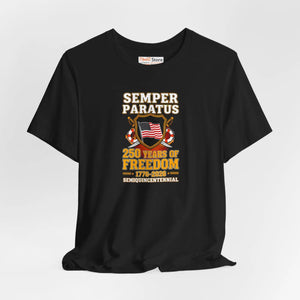 Semper Paratus 250 Years of Freedom T-shirt, Uscg Semiquincentennial Patriotic Tee - T-shirts - s
