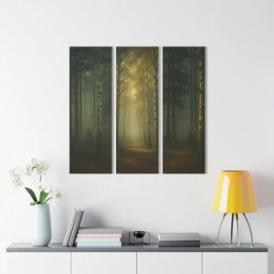 Serene Forest Acrylic Prints - Modern Nature Wall Art - Dipaliz - 12’’ x 36’’ (vertical) / 0.25’’