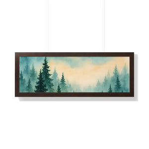 Serene Forest Landscape Framed Print for Meditation Space - Dipaliz - Prints