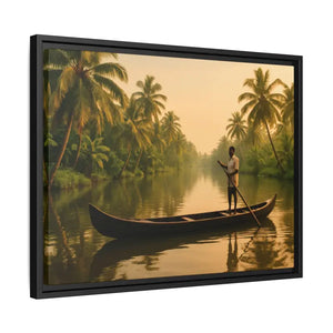 Tropical Paradise Wall Art - Serene Framed Canvas Print - Dipaliz - Prints
