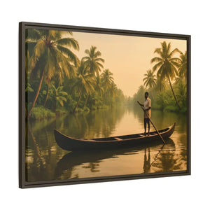 Tropical Paradise Wall Art - Serene Framed Canvas Print - Dipaliz - Prints