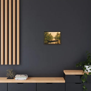 Tropical Paradise Wall Art - Serene Framed Canvas Print - Dipaliz - Prints