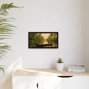 Tropical Paradise Wall Art - Serene Framed Canvas Print - Dipaliz - Prints