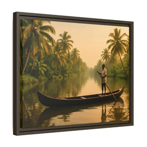 Tropical Paradise Wall Art - Serene Framed Canvas Print - Dipaliz - Prints