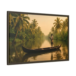 Tropical Paradise Wall Art - Serene Framed Canvas Print - Dipaliz - Prints