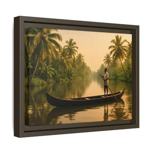 Tropical Paradise Wall Art - Serene Framed Canvas Print - Dipaliz - Prints