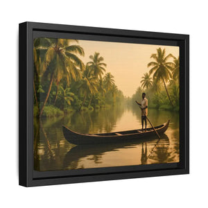 Tropical Paradise Wall Art - Serene Framed Canvas Print - Dipaliz - Prints
