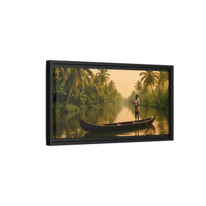 Tropical Paradise Wall Art - Serene Framed Canvas Print - Dipaliz - Prints