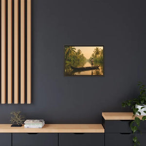 Tropical Paradise Wall Art - Serene Framed Canvas Print - Dipaliz - Prints