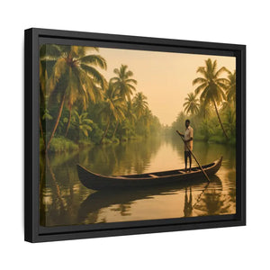Tropical Paradise Wall Art - Serene Framed Canvas Print - Dipaliz - Prints