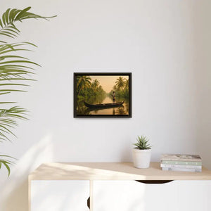 Tropical Paradise Wall Art - Serene Framed Canvas Print - Dipaliz - Prints