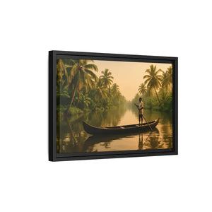 Tropical Paradise Wall Art - Serene Framed Canvas Print - Dipaliz - Prints
