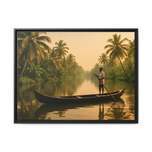 Tropical Paradise Wall Art - Serene Framed Canvas Print - Dipaliz - Prints