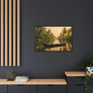 Tropical Paradise Wall Art - Serene Framed Canvas Print - Dipaliz - Prints