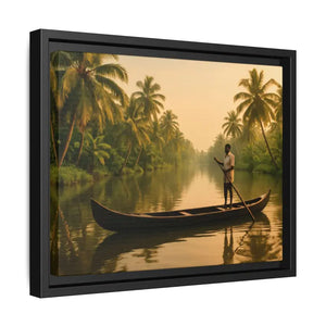 Tropical Paradise Wall Art - Serene Framed Canvas Print - Dipaliz - Prints