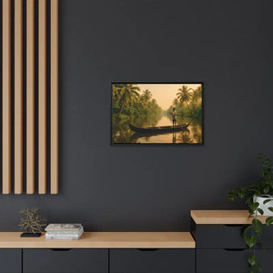 Tropical Paradise Wall Art - Serene Framed Canvas Print - Dipaliz - Prints