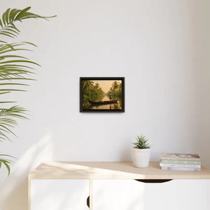 Tropical Paradise Wall Art - Serene Framed Canvas Print - Dipaliz - Prints