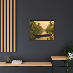 Tropical Paradise Wall Art - Serene Framed Canvas Print - Dipaliz - Prints