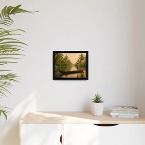 Tropical Paradise Wall Art - Serene Framed Canvas Print - Dipaliz - Prints