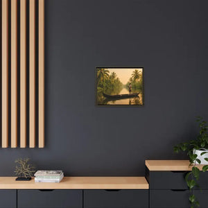 Tropical Paradise Wall Art - Serene Framed Canvas Print - Dipaliz - Prints