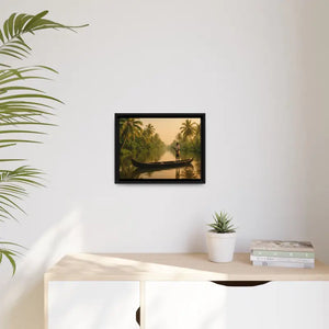 Tropical Paradise Wall Art - Serene Framed Canvas Print - Dipaliz - Prints