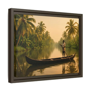 Tropical Paradise Wall Art - Serene Framed Canvas Print - Dipaliz - Prints