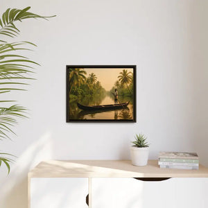 Tropical Paradise Wall Art - Serene Framed Canvas Print - Dipaliz - Prints