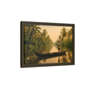 Tropical Paradise Wall Art - Serene Framed Canvas Print - Dipaliz - Prints