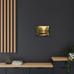 Tropical Paradise Wall Art - Serene Framed Canvas Print - Dipaliz - Prints