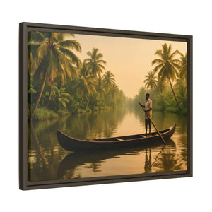 Tropical Paradise Wall Art - Serene Framed Canvas Print - Dipaliz - Prints