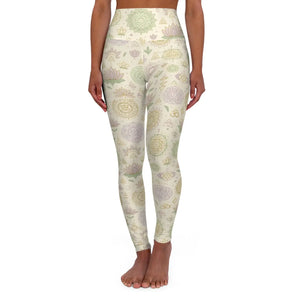 High Waisted Yoga Leggings - Mindful Workouts - Dipaliz