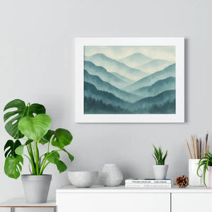 Serene Mountain Landscape Art Print - Tranquil Home Decoration - Dipaliz - Prints