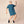 Blue T-shirt Dress – Comfortable Oversize Fit - Dipaliz - Dresses - Xs