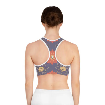 Revamp your Workout with the Geometrical Floral Sports Bra - Bras