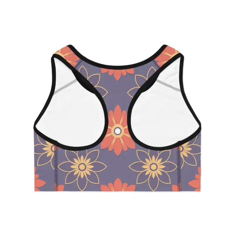 Revamp your Workout with the Geometrical Floral Sports Bra - Bras