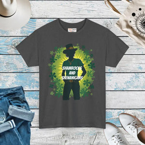 Patricks Unisex Heavy Cotton Tee - Leprechaun Style - Dipaliz - T-shirts